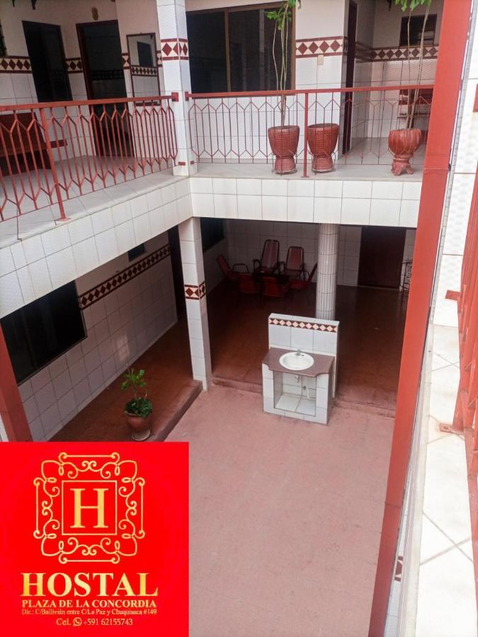 Hostal Plaza De La Concordia Hotel ซานตาครูซเดอลาเซียร์รา ภายนอก รูปภาพ