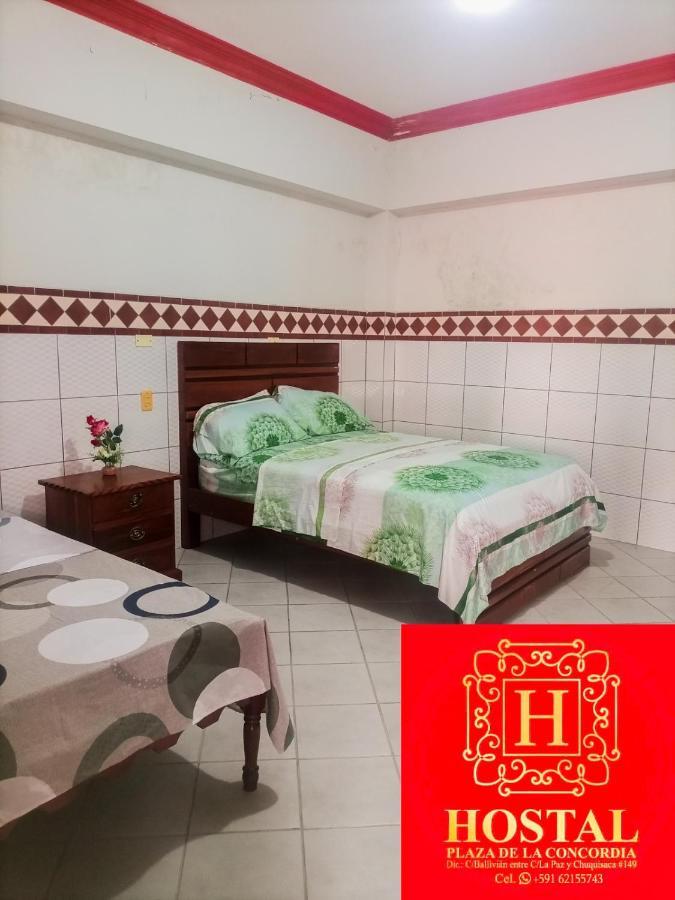 Hostal Plaza De La Concordia Hotel ซานตาครูซเดอลาเซียร์รา ภายนอก รูปภาพ